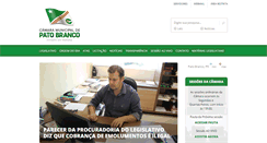 Desktop Screenshot of camarapatobranco.com.br