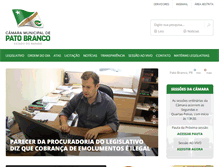 Tablet Screenshot of camarapatobranco.com.br